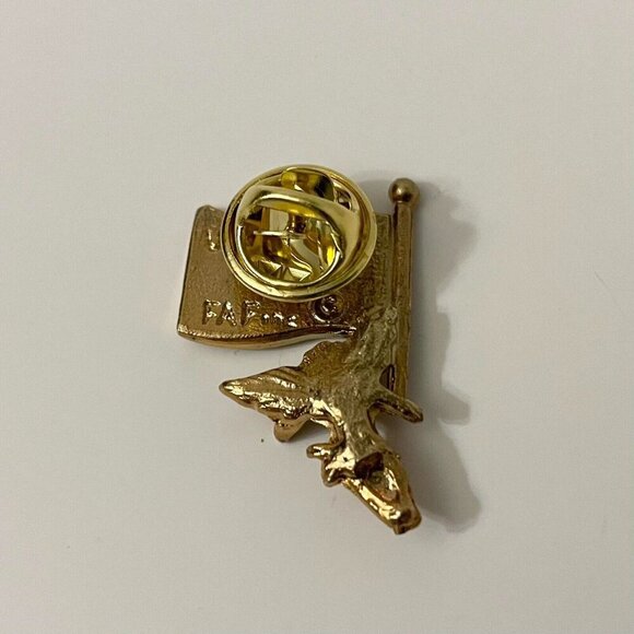 Vintage Angel with US American Flag Patriotic Pin - Picture 3 of 8